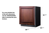 27" Wide Built-in All-refrigerator, ADA Compliant (panel Not Included)