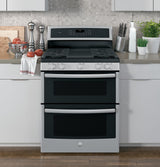 GE Profile™ 30" Free-Standing Gas Double Oven Convection Range