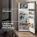 Element 21.3 in. 7.4 cu. ft. Compact Top Freezer Refrigerator - Stainless Steel