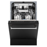 ZLINE 18" Tallac Series 3rd Rack Top Control Dishwasher with Traditional Handle, 51dBa [Color: Black Matte]