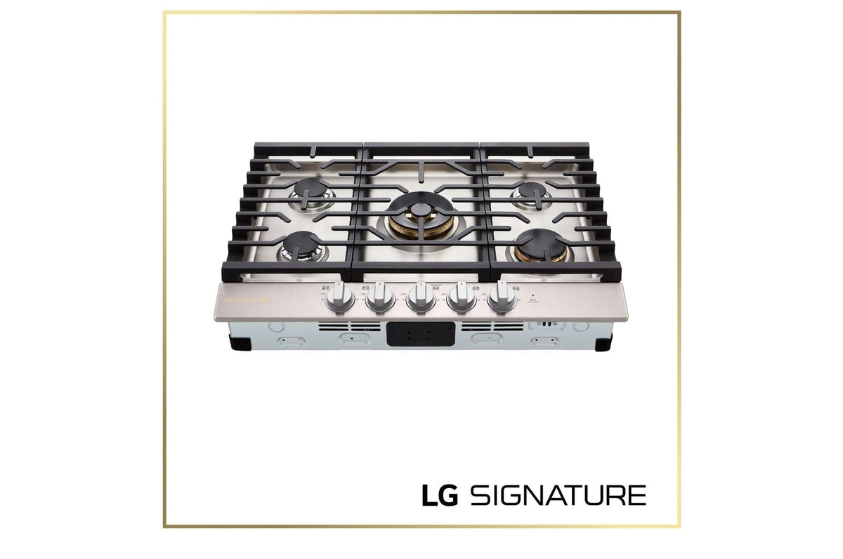 LG SIGNATURE 30 Inch UltraHeat™ Gas Cooktop with EasyClean®