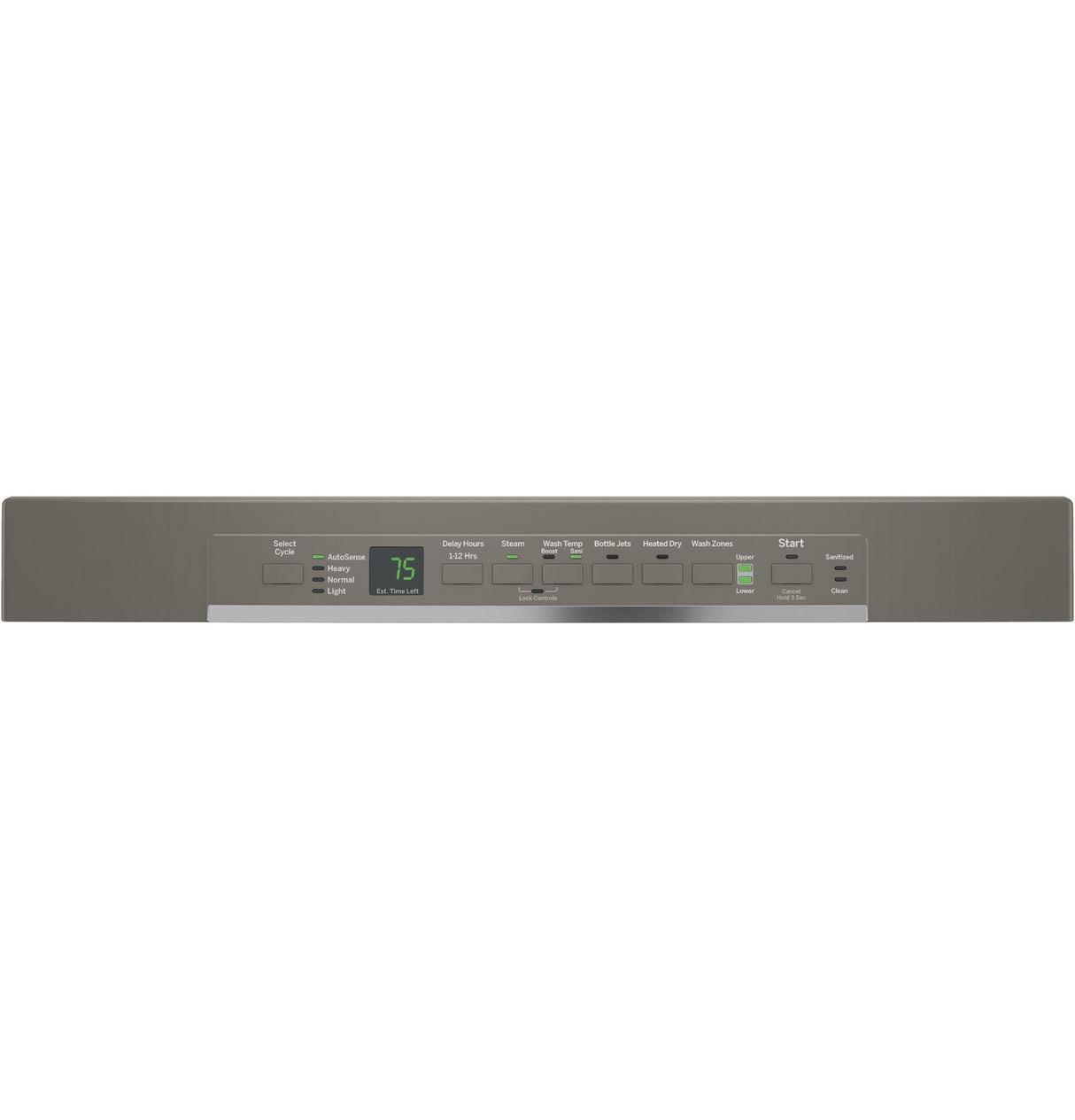 GE® Stainless Steel Interior Dishwasher with Front Controls