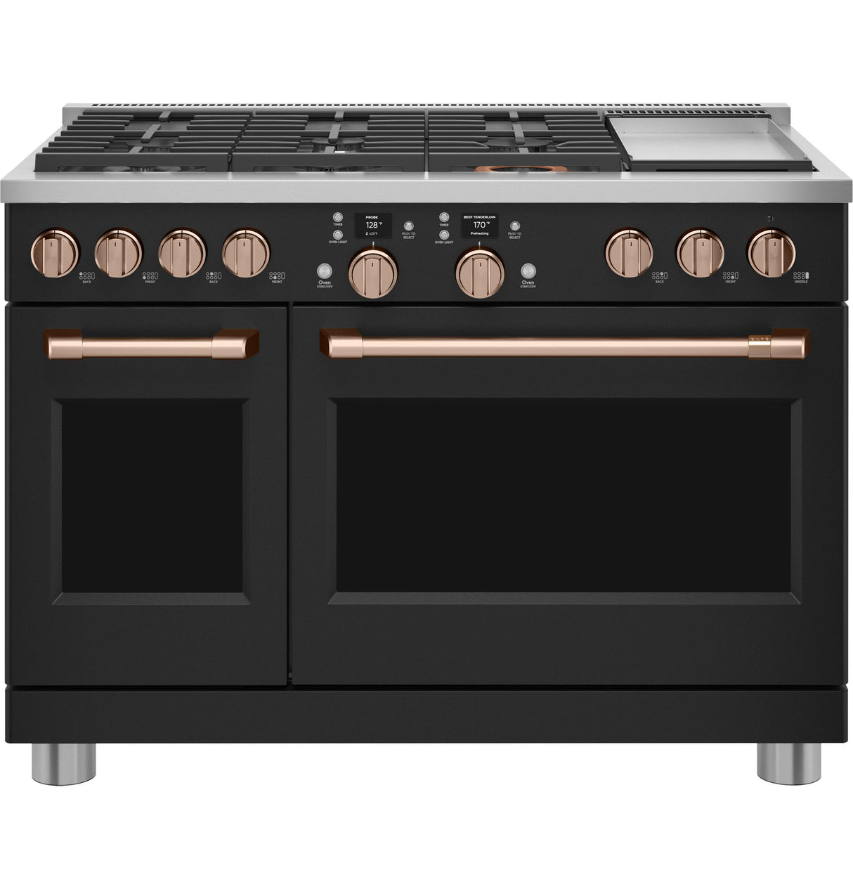 Café™ 48" Smart Dual-Fuel Commercial-Style Range with 6 Burners and Griddle (Natural Gas)