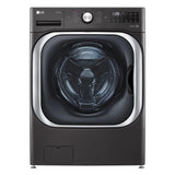 Ultimate 29 Inch Laundry Suite Bundle - Washer, Electric Dryer & Laundry Pedestal in Black Steel