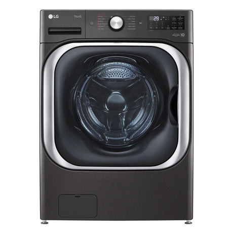 Ultimate 29 Inch Laundry Bundle - Washer, Electric Dryer & Stacking Kit in Black Steel