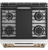 Café™ 30" Smart Slide-In, Front-Control, Dual-Fuel Range with Warming Drawer