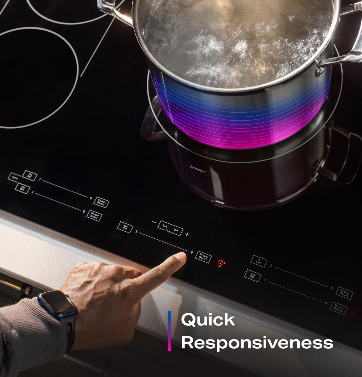 GE Profile™ ENERGY STAR® 36" Built-In Touch Control Induction Cooktop