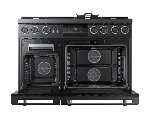 48" Pro Dual-Fuel Steam Range, Graphite Stainless Steel, Natural Gas & Liquid Propane