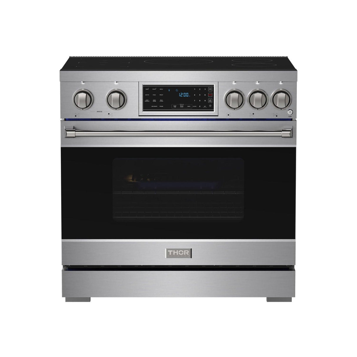 36 Inch Professional Induction Range With Tilt Panel Touch Control In Stainless Steel  Gordon Ramsay Series