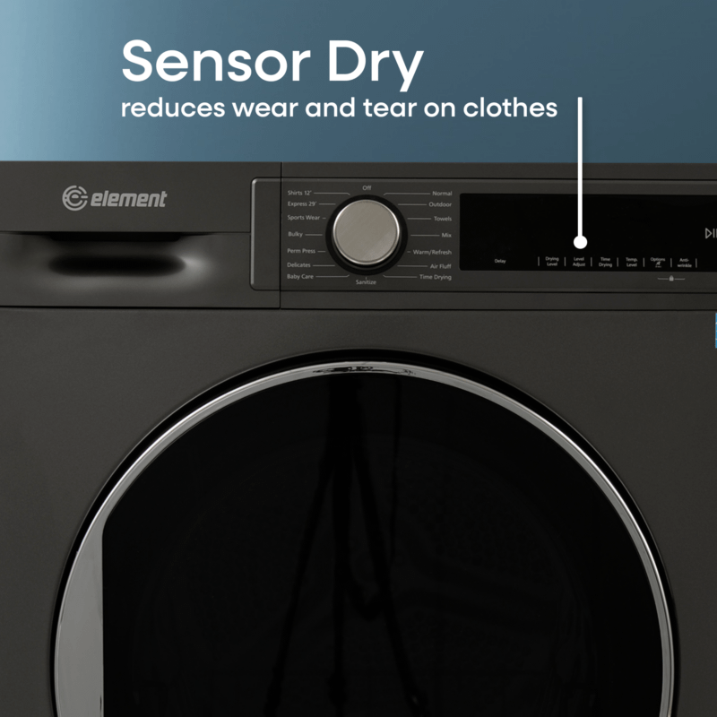 Element 4.0 cu. ft. Front Load Electric Dryer - Gray, ENERGY STAR (ECD4224EGG)