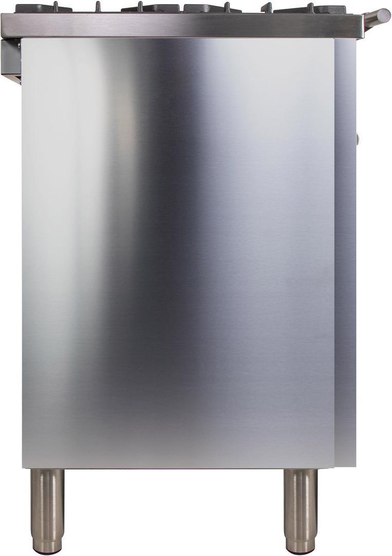 Professional Plus 36 Inch Dual Fuel Liquid Propane Freestanding Range in Stainless Steel with Chrome Trim