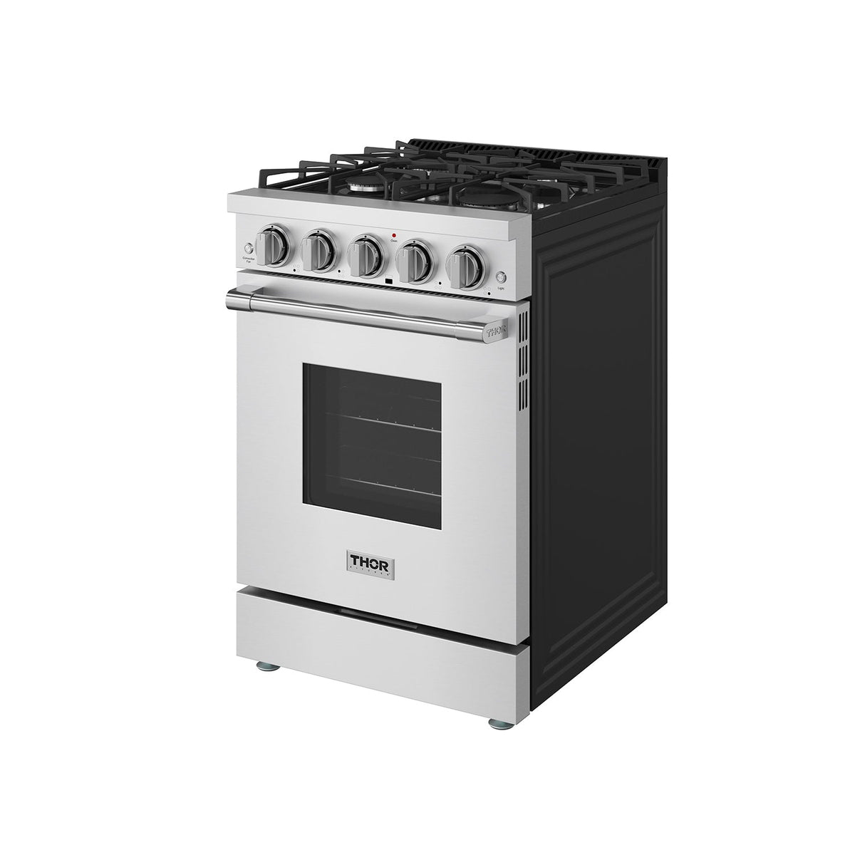 24 Inch S Series Professional Gas Range - Stainless Steel