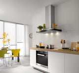 DA 6690 W Puristic Edition 6000 AM Wall ventilation hood with energy-efficient LED lighting and touch controls for simple operation.