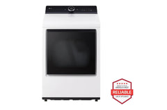 7.3 cu.ft. Ultra Large High Efficiency Gas TurboSteam™ LG EasyLoad™ Door, Wi-Fi Connectivity, White