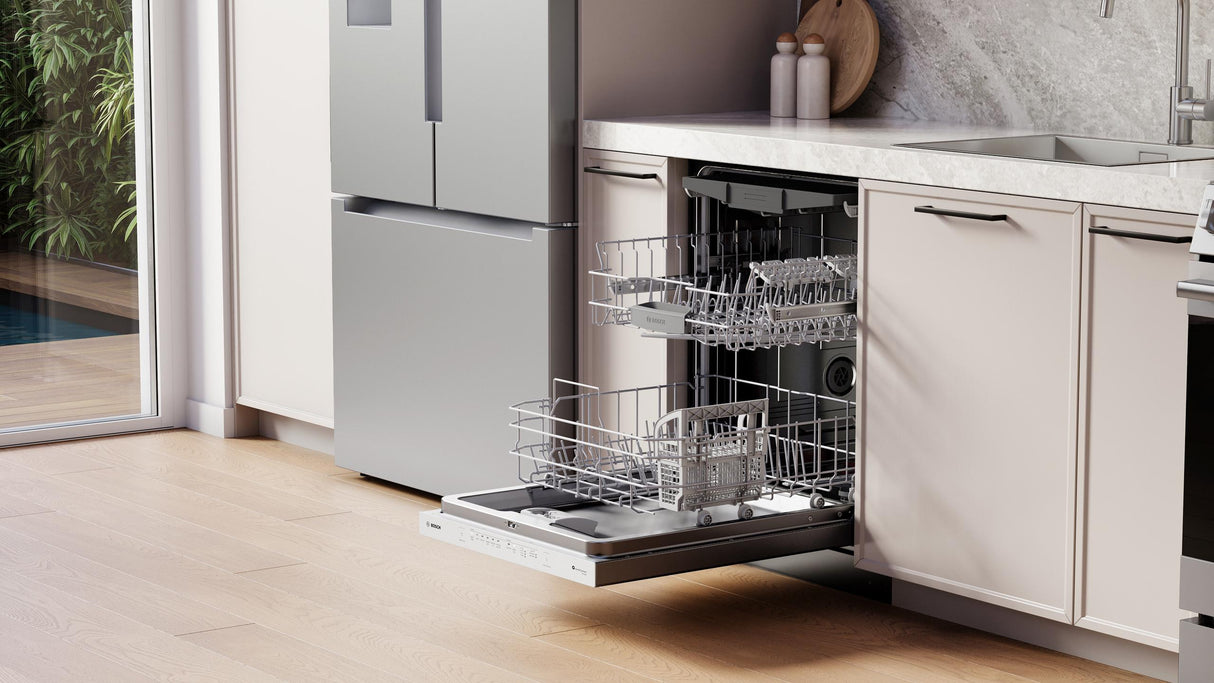 300 Series, built-under dishwasher, 24'', Brushed steel anti-fingerprint