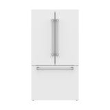 36 Inch Collection French Door Counter Depth Refrigerator With Ice Maker - White  Gordon Ramsay Series