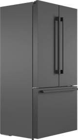 800 Series French Door Bottom Mount Refrigerator 36" Black Stainless Steel