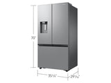 26 cu. ft. Mega Capacity Counter Depth 3-Door French Door Refrigerator with External Water and Ice Dispenser in Stainless Steel