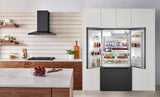 500 Series French Door Bottom Mount Refrigerator 36" Black Stainless Steel, Total No Frost