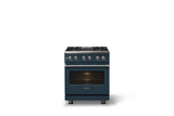 30"W. Dual Fuel Range (Finish: Squall, Trim: Polished Chrome, Fuel: Natural Gas)