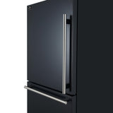 Forno Milano 2-Piece 62-Inch Freestanding Dual Bottom Freezer Refrigerator in Black - 34.4 cu.ft, Touch Control, Ice Maker