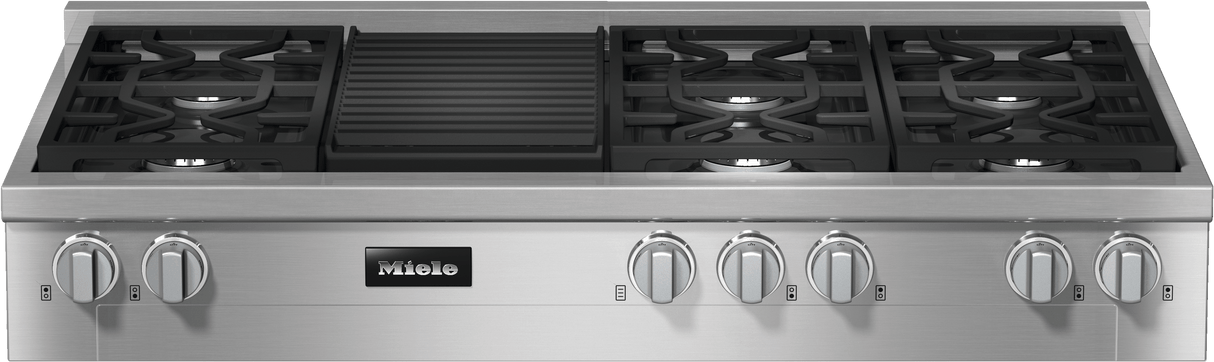 KMR 1355-3 G GR EDST/CLST - 48-inch Range Top with 6 burners and grill for flexibility and high performance