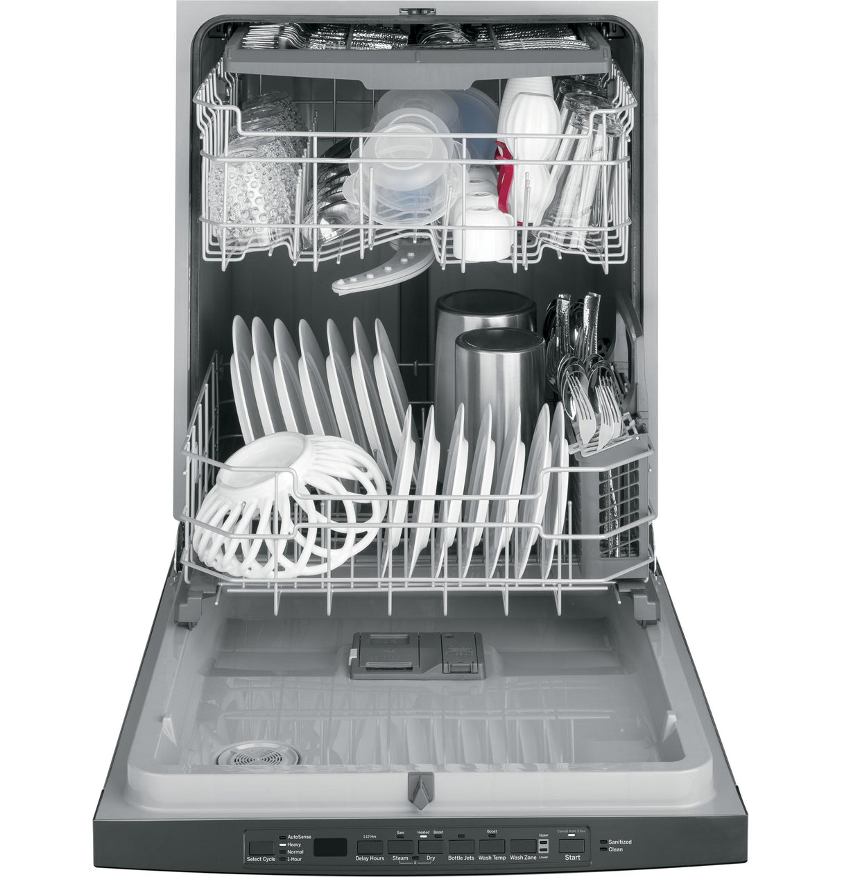 GE® ENERGY STAR® Top Control with Plastic Interior Dishwasher with Sanitize Cycle & Dry Boost