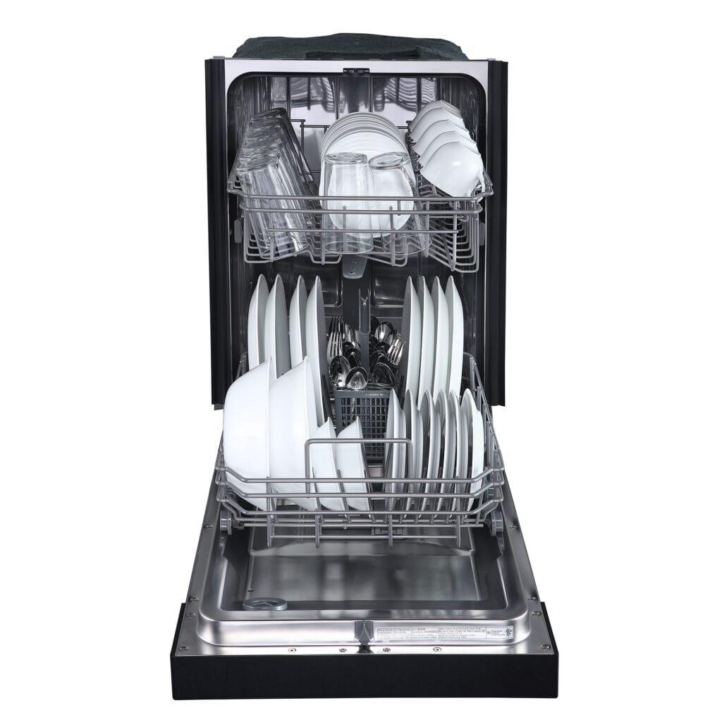 Danby 18" Wide Built-in Dishwasher in Black