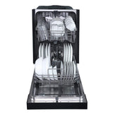 Danby 18" Wide Built-in Dishwasher in Black