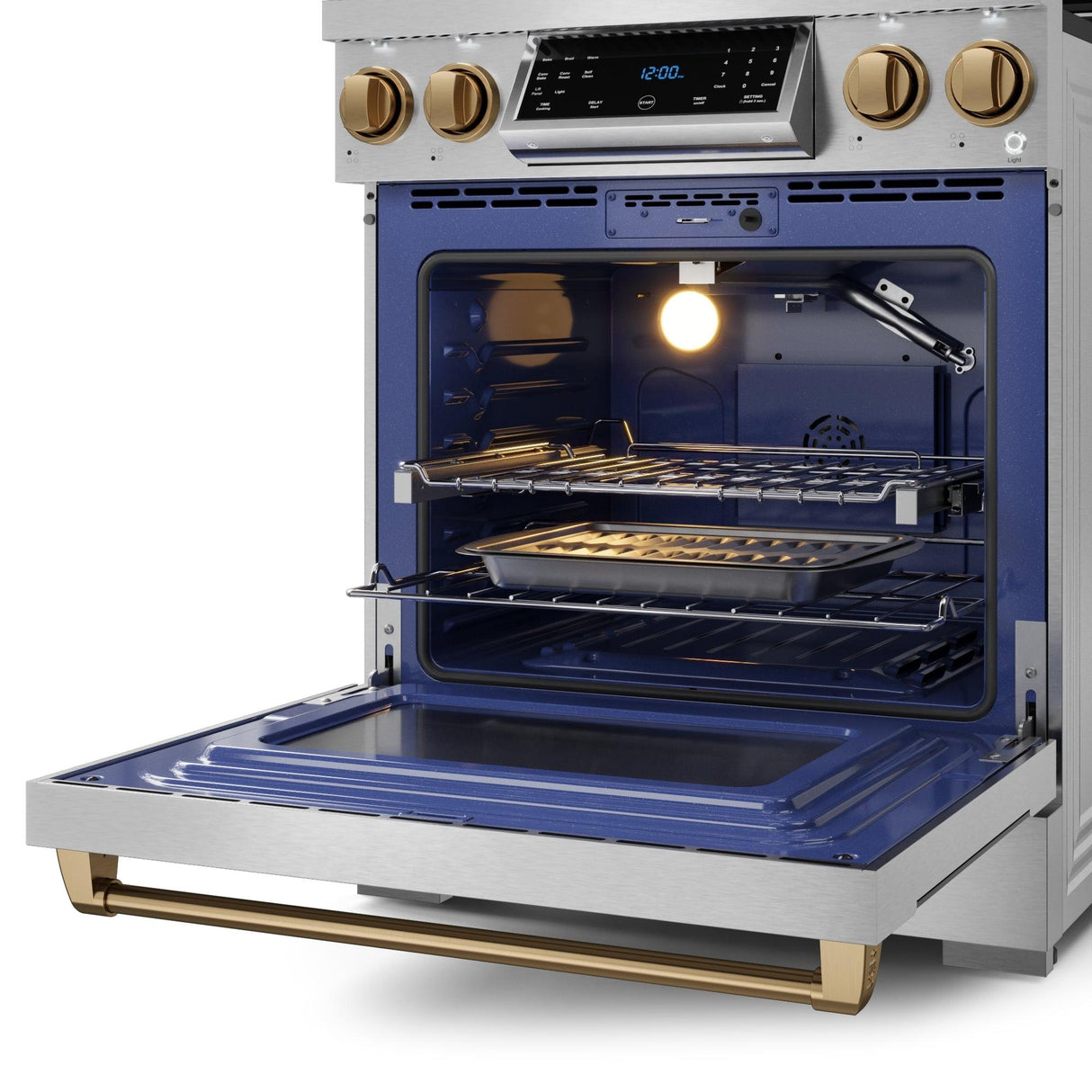 30 Inch Professional Lp Range With Tilt Panel Touch Control In Stainless Steel/bronze  Gordon Ramsay Series