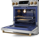30 Inch Professional Lp Range With Tilt Panel Touch Control In Stainless Steel/bronze  Gordon Ramsay Series