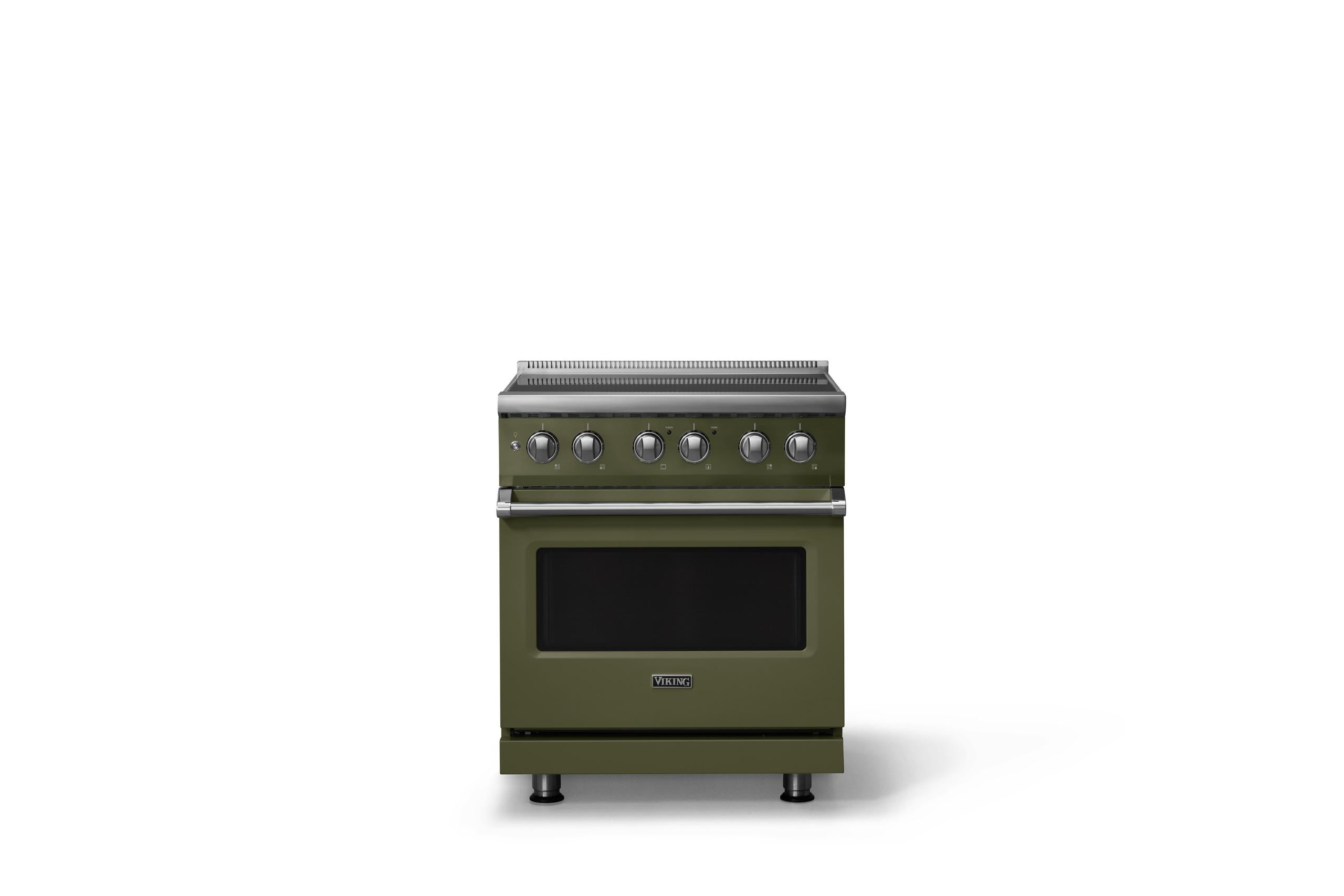 30"W. Induction Range (Finish: Martini, Trim: Polished Chrome)