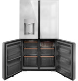 CAF(EBACK)™ ENERGY STAR® 27.4 Cu. Ft. Smart Quad-Door Refrigerator in Platinum Glass