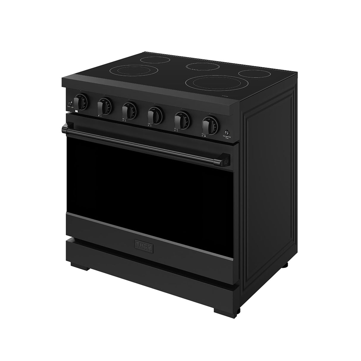 36 Inch Professional Electric Range In Black  Gordon Ramsay Series