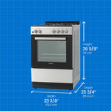 Danby 24" Wide Gas Range in Stainless Steel