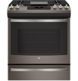 GE® 30" Slide-In Front-Control Convection Gas Range