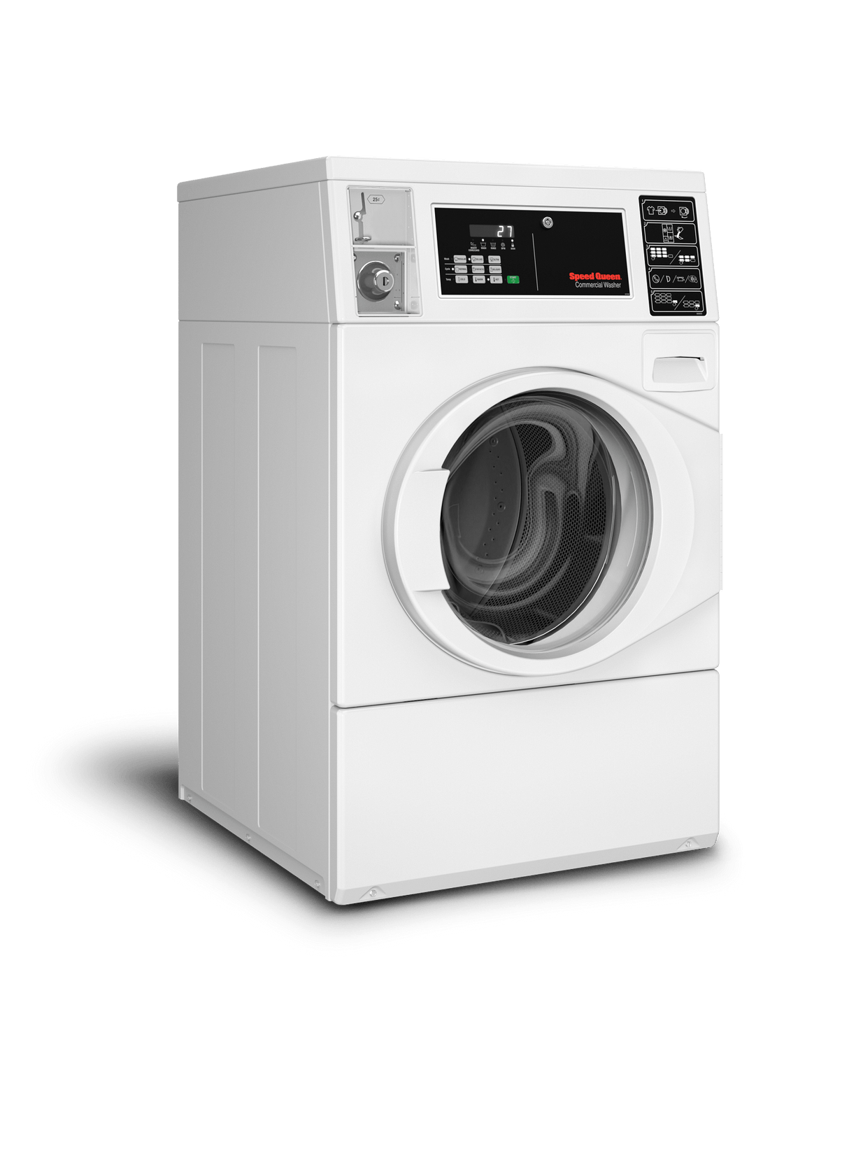 Commercial Front Load Washer with Coin Drop