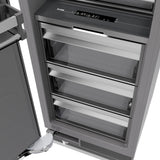 ZLINE 30 in. 16.7 cu. ft. Panel Ready Column Refrigerator with Graphite Gray Interior (RBCRV-30)