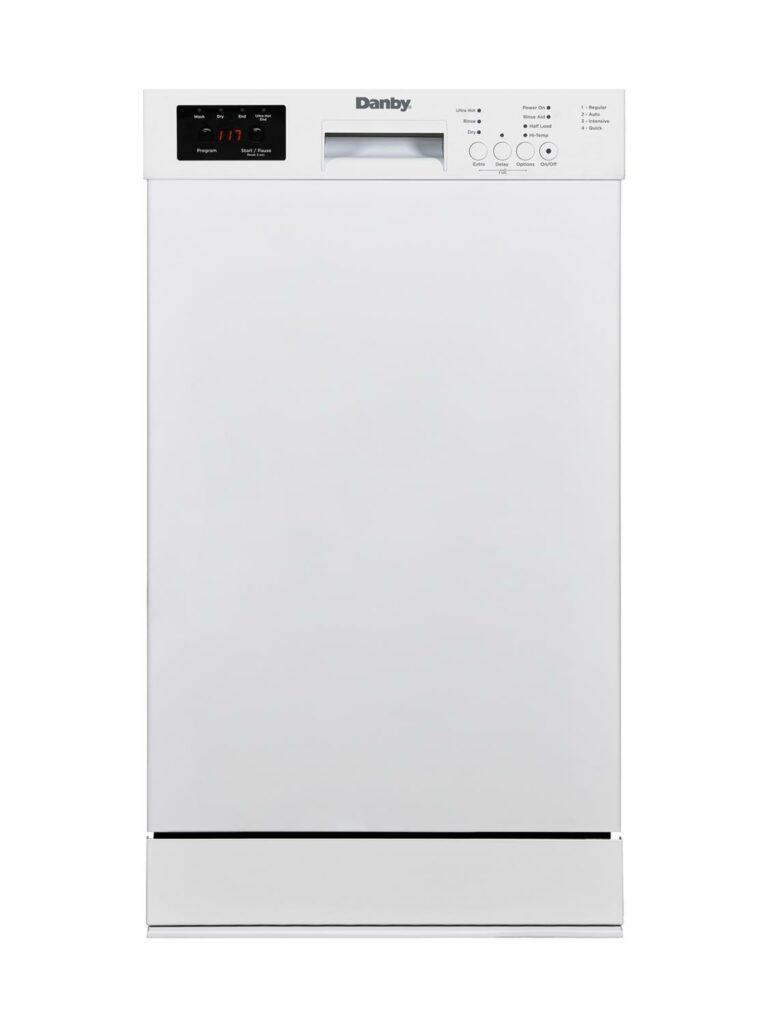 Danby 18" Wide Built-in Dishwasher in White