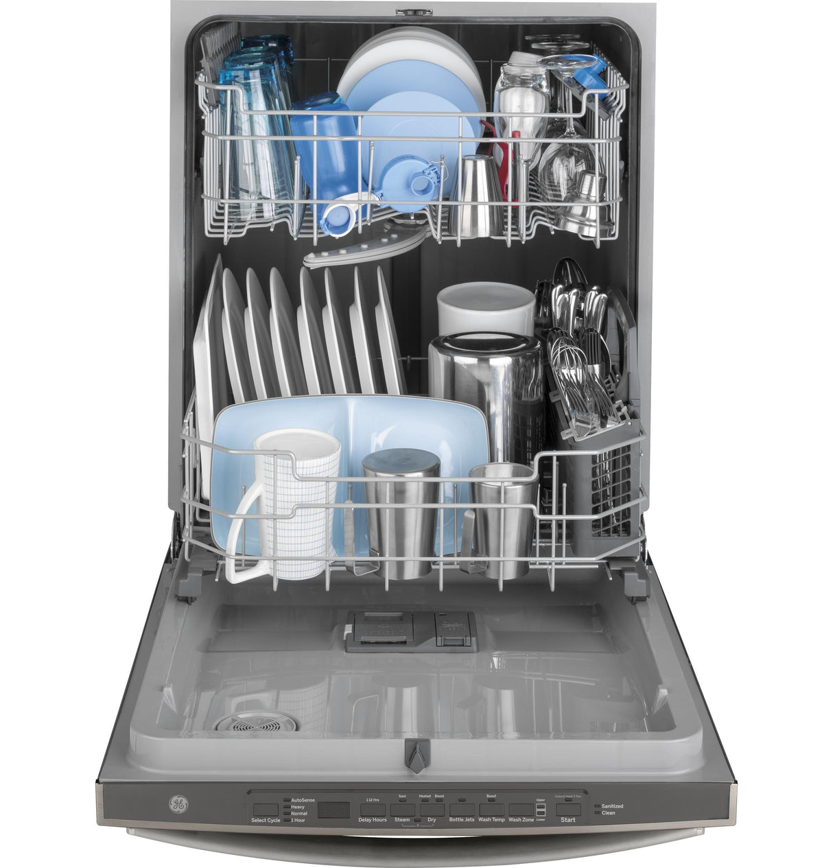 GE® Top Control with Plastic Interior Dishwasher with Sanitize Cycle & Dry Boost