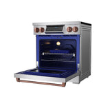30 Inch Professional Induction Range With Tilt Panel Touch Control In Stainless Steel and Rose Gold  Gordon Ramsay Series