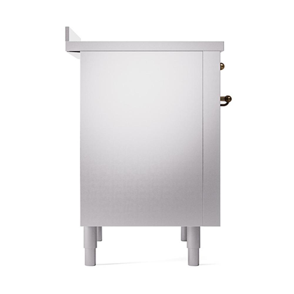 ILVE UNI366QNMPSSB Nostalgie II Noblesse 36 inch Induction Range (Solid Door, Stainless Steel, Burnished)