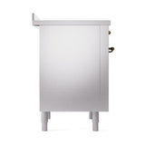 ILVE UNI366QNMPSSB Nostalgie II Noblesse 36 inch Induction Range (Solid Door, Stainless Steel, Burnished)