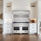 Forno Savona 60-Inch Wall Mount Range Hood, Hybrid Filters, Backsplash Included