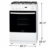 24" Front Control Freestanding Gas Range