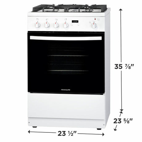 24" Front Control Freestanding Gas Range