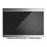 ILVE UMDIB40NR3SSP Majestic III 40 inch Induction Range with 6 Elements, 3.82 cu. ft. Total Oven Capacity (Triple Glass Door, Stainless Steel, Copper)
