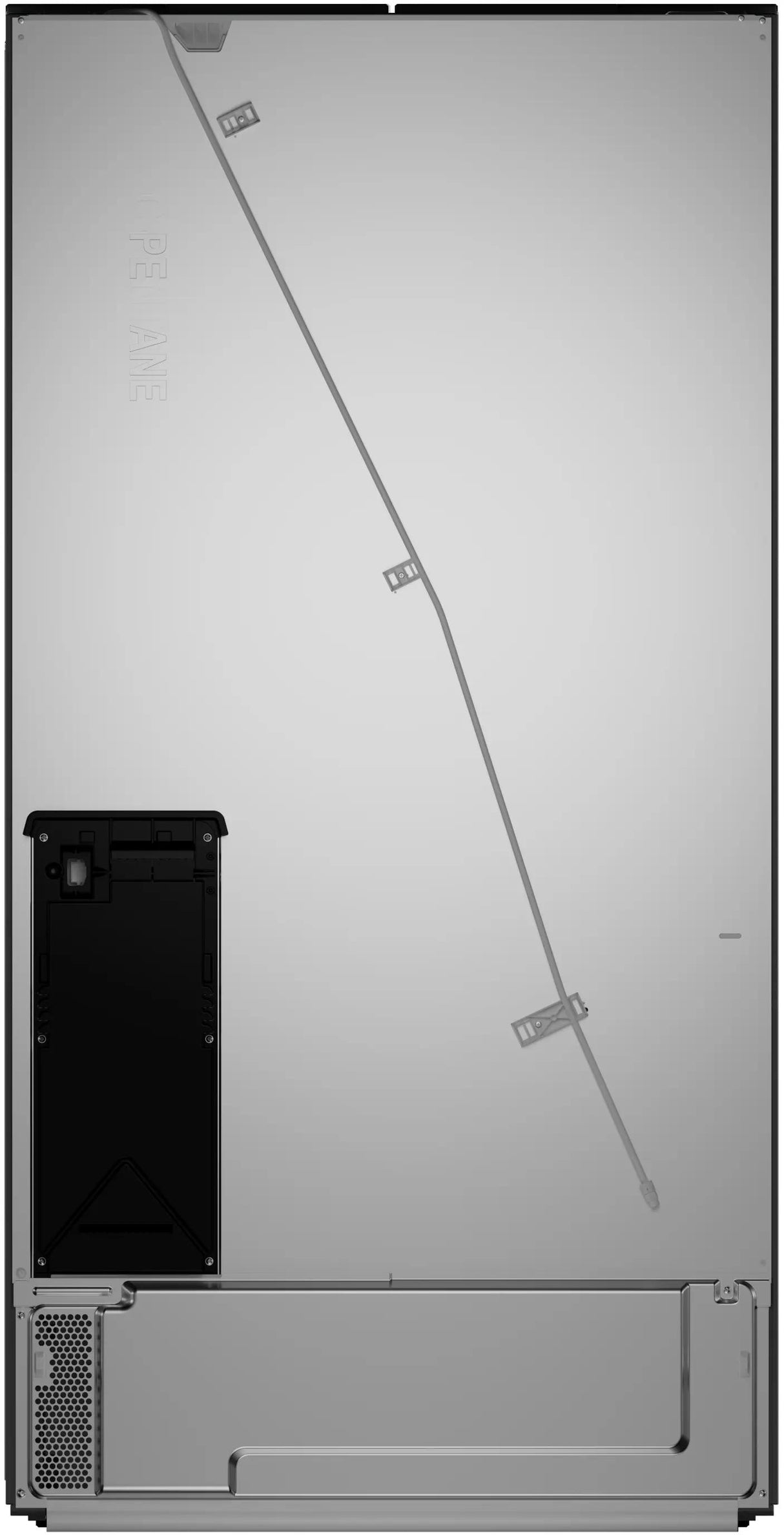 500 Series French Door Bottom Mount Refrigerator 36" Black Stainless Steel, Total No Frost