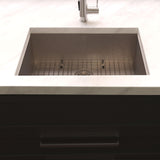 ZLINE 30 in. Meribel Undermount Single Bowl Satin Stainless Steel Kitchen Sink with Bottom Grid (SRS-30S)