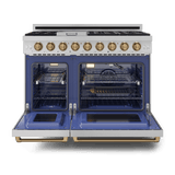 48 Inch Professional Gas Range With Pro-style Knobs In Stainless Steel/bronze  Gordon Ramsay Series